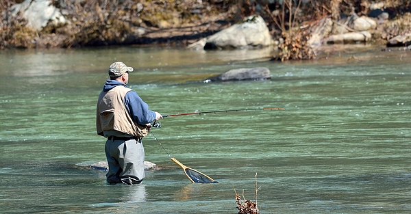 Trout Fishing Jigsaw Puzzle by Todd Hostetter - Pixels