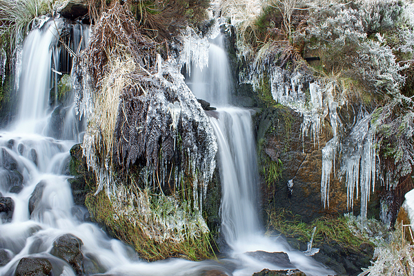 David Birchall - Twin Winter Waterfalls