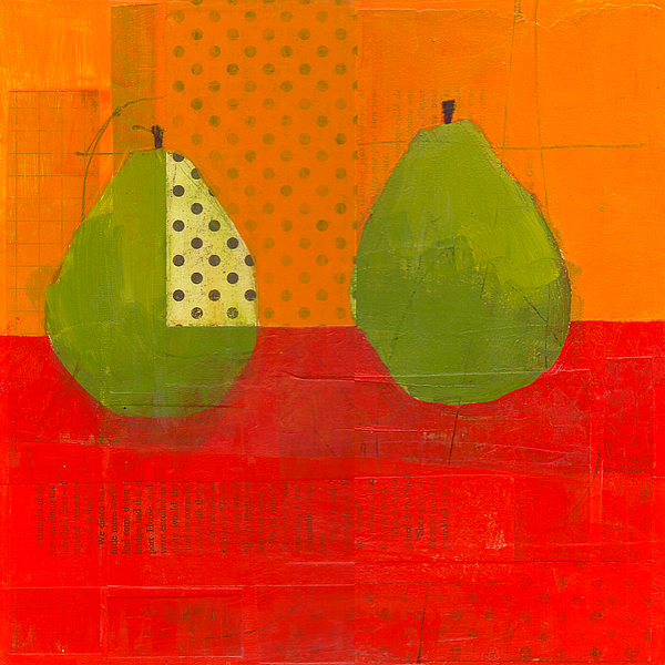 Two Green Pears by Laurie Breen