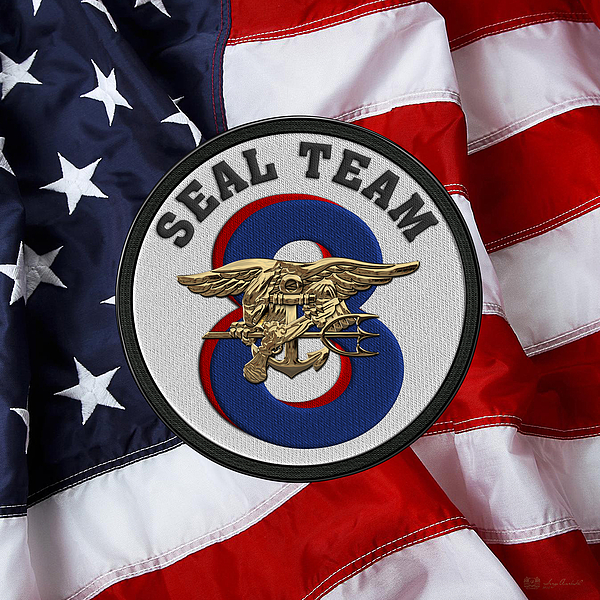 Seal Team Eight USN Patch Patch 4" SEAL Team 8