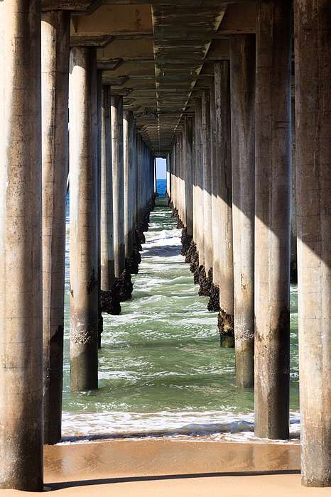 Under The Pier In Orange County California Photograph