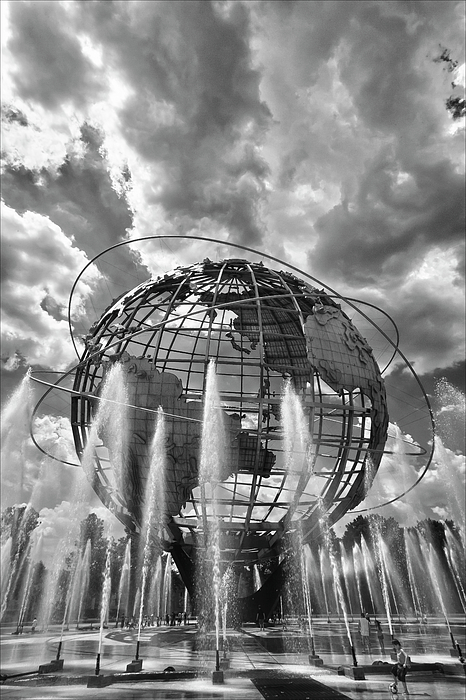 Unisphere And Fountains Flushing Meadow Park Nyc Photograph