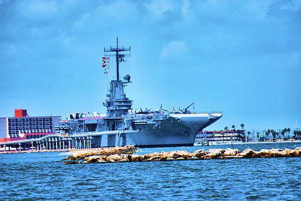 USS Lexington Battle Ship Greeting Card by Richard Jenkins