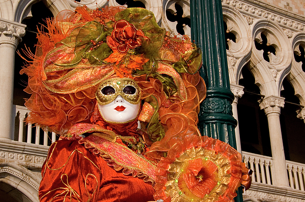 Sticker Venetian carnival masks 