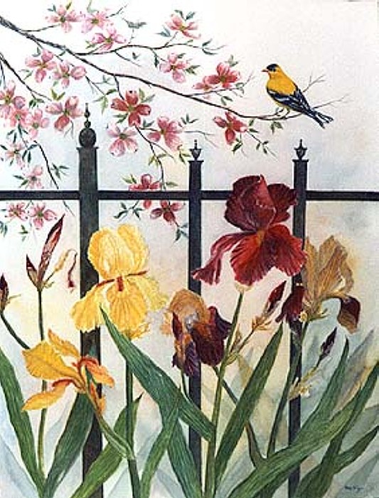 Victorian Garden Painting