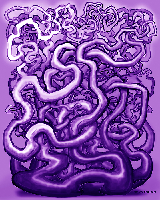 Vines Of Purple Digital Art