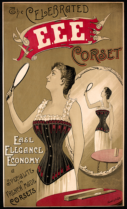 Vintage Corset Ad 1890 Jigsaw Puzzle by Andrew Fare - Pixels Puzzles