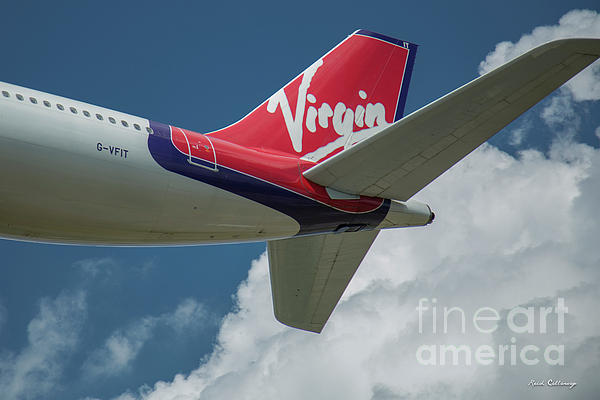 Reid Callaway - G-VFIT Virgin Atlantic Airbus A-340 Landing Hartsfield-Jackson Atlanta International Airport Art