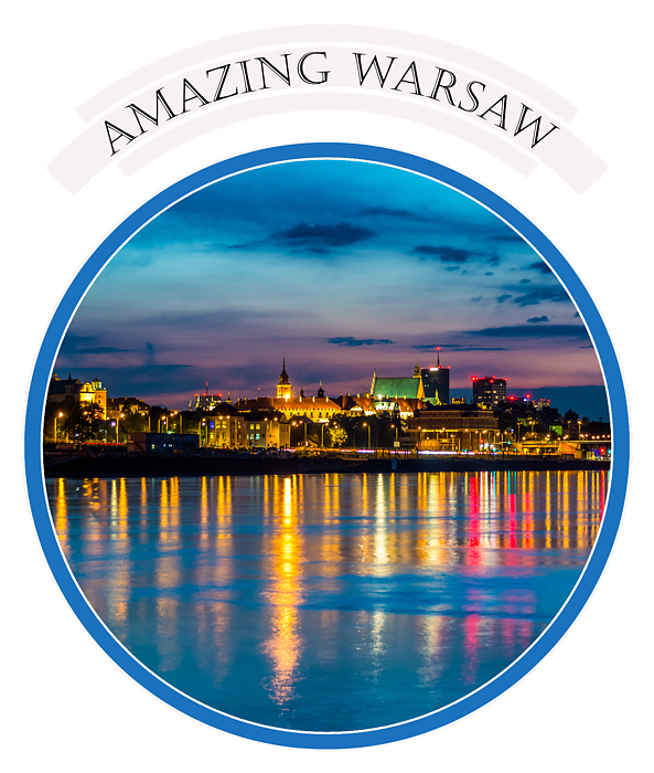 Warsaw Souvenir T-shirt Design 1 Blue Kids T-Shirt