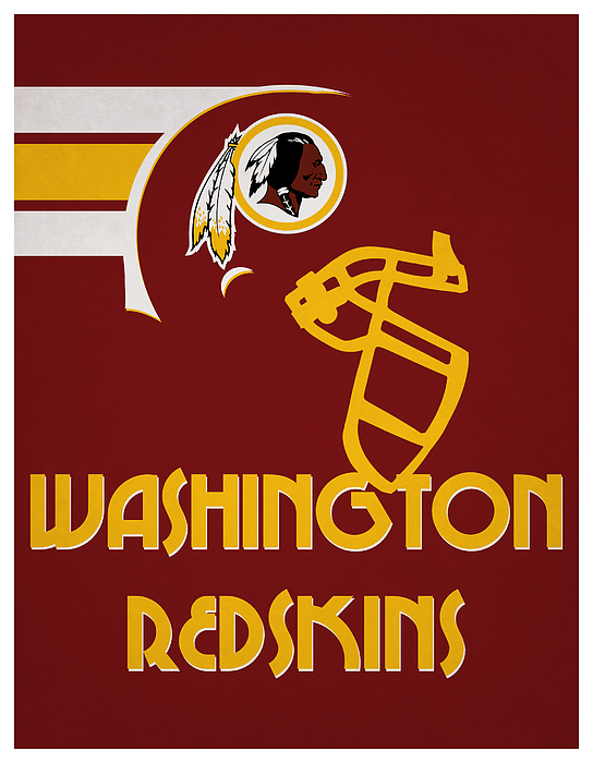 Washington Redskins Vintage Nfl Art T-Shirt by Joe Hamilton - Fine Art  America