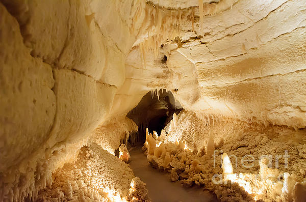 Debra Martz - White Hallway - Sonora Caverns - Texas