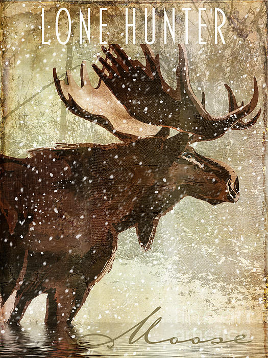 Winter Game Moose Yoga Mat by Mindy Sommers - Pixels Merch