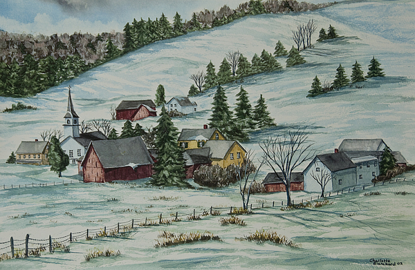 Charlotte Blanchard - Winter In East Chatham Vermont