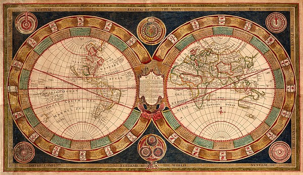 Puzzle Antique World Map