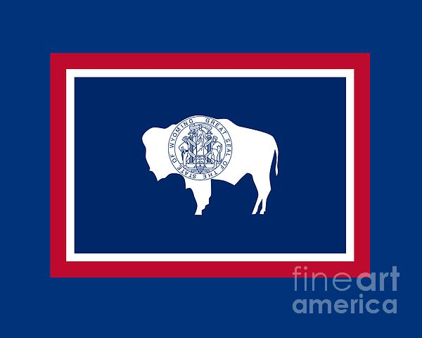 Wyoming Flag Digital Art