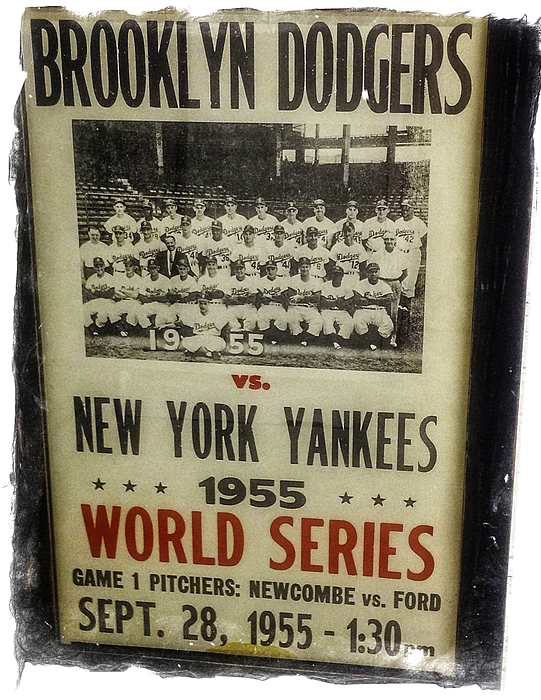 Yankees And Dodgers World Series 1955 Photograph