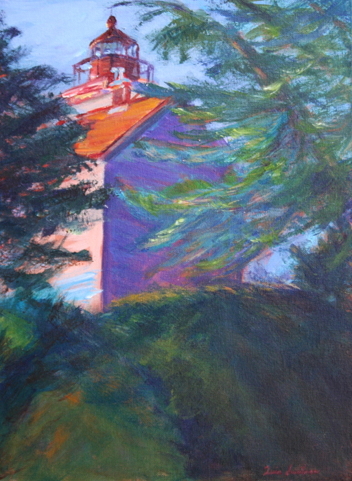 Yaquina Bay Lighthouse Painting