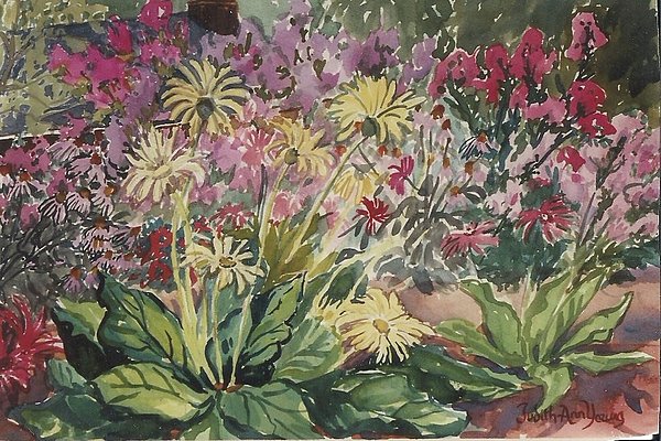 Judith Young - Yellow Gerber Daisies  SOLD