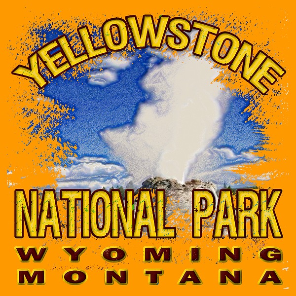Yellowstone National Park Digital Art
