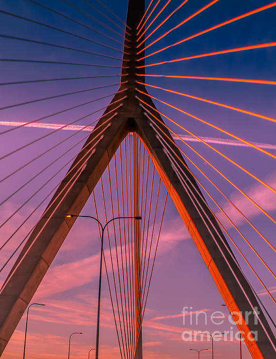Zakim Bridge and Walkway Boston, MA Yoga Mat