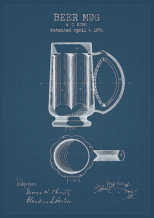 Bar strainer and mixer patent Coffee Mug by Dennson Creative