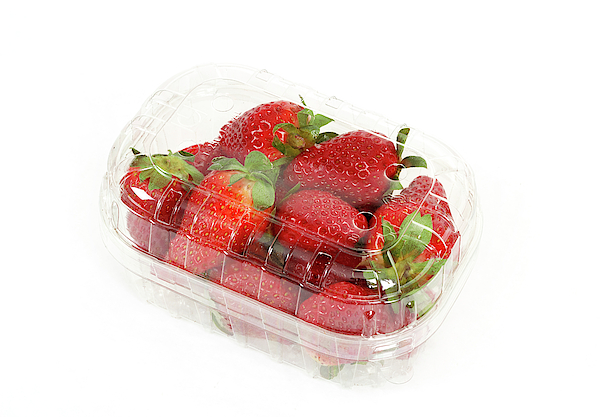 Fresh Strawberries In Box On White Bath Towel by Artush Foto Fine Art  America