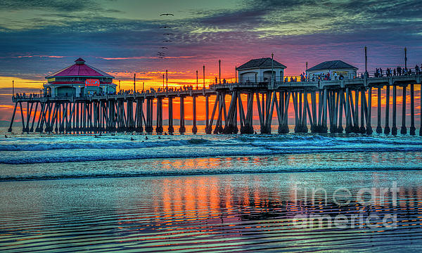 David Zanzinger - Huntington Beach Pier Sunset