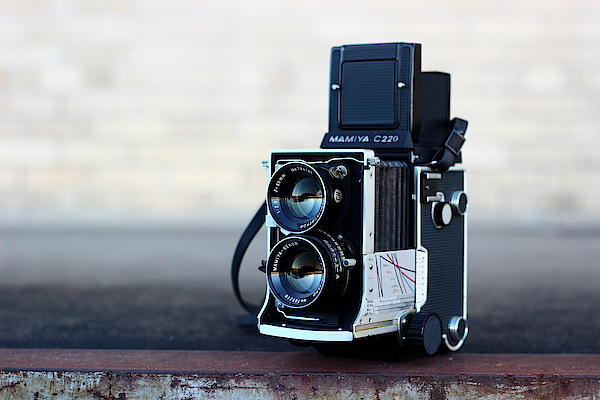 Mamiya C220 TLR #1 Fleece Blanket by Charles Dicken - Pixels