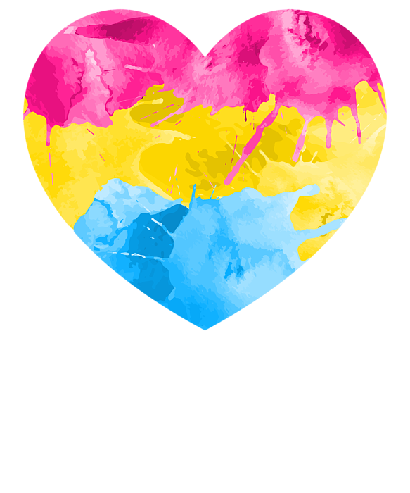 Pansexual Heart product LGBTQ Pride Gift Idea Women's T-Shirt for Sale