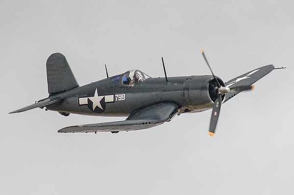 A Vought F4U 5 Corsair in flight Wall Art, Canvas Prints, Framed