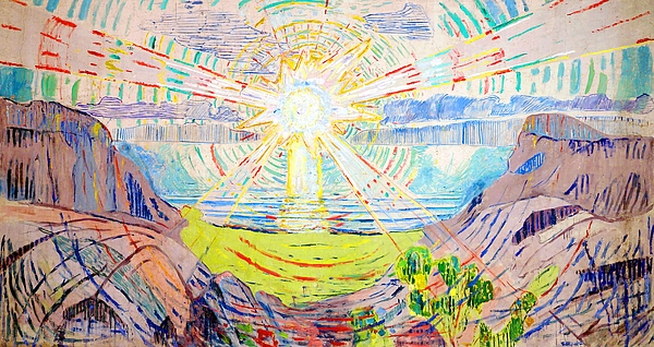 The Sun Painting by Edvard Munch Sun Wall Art Bright Posters -  Portugal