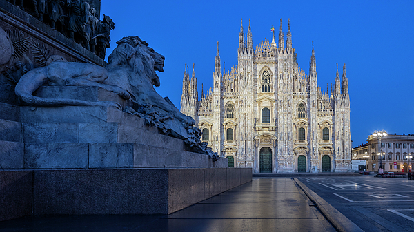 Italy, Lombardy, Milano District, Milan, Piazza Duomo, Milan Cathedral, The  Dome #10 Jigsaw Puzzle by Massimo Ripani - eStock Photo Decor - Website