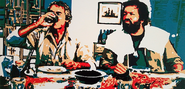 Bud Spencer And Terence Hill T-Shirt by Artista Fratta - Pixels