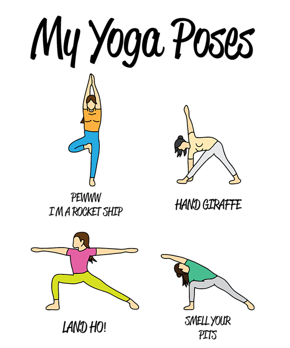Funny Yoga Art for Women and Men, Namaste Flexible Pose Light' Apron