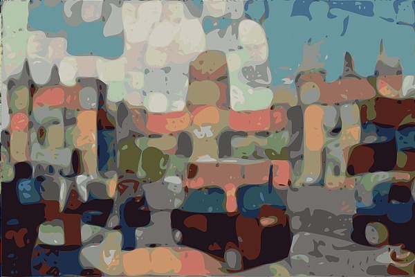 Loose Abstract Cityscape Digital Art