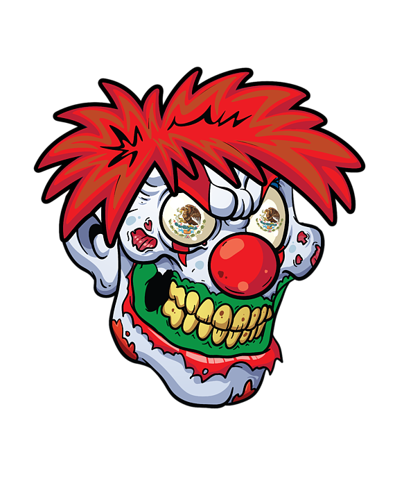 easy killer clown drawings