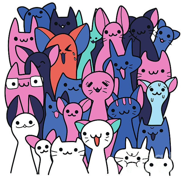 https://images.fineartamerica.com/images/artworkimages/medium/2/2-vector-illustration-with-cats-a-lot-of-cartoon-cats-funny-cats-pakpong-pongatichat.jpg