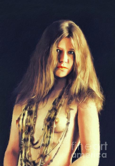 Janis Joplin Nude Poster.