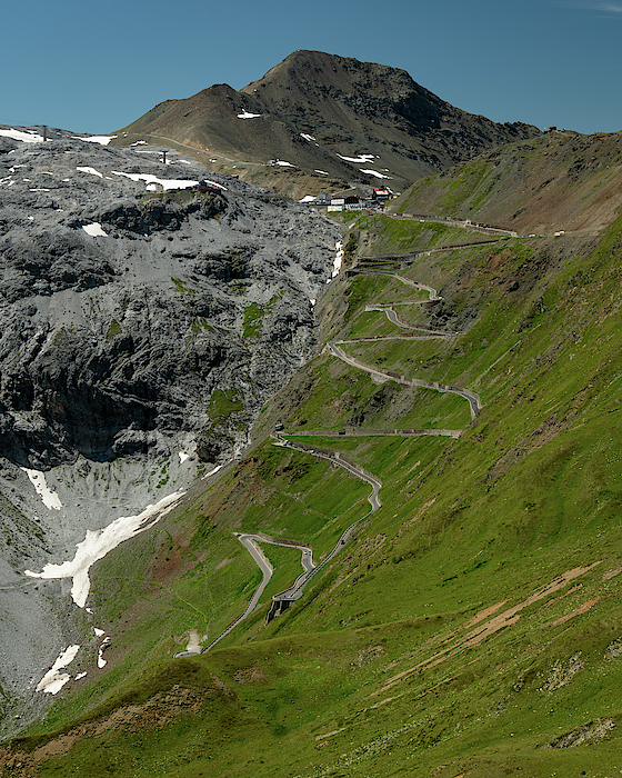 Stefan Rotter - Some of the hairpin turns near the top of the eastern ramp of the Stelvio Pass