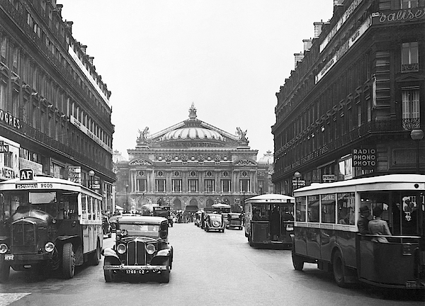 The Avenue de l'Opera and Palais Garnier, 1951 Tote Bag by Granger -  Granger Art on Demand - Website