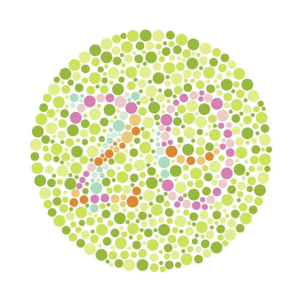 Colour Blindness Test Chart Greeting Card by Chongqing Tumi Technology ...