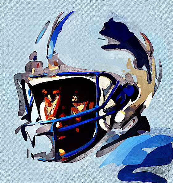 Barry Sanders - Detroit Lions HOF RB Kids T-Shirt by Bob Smerecki - Pixels