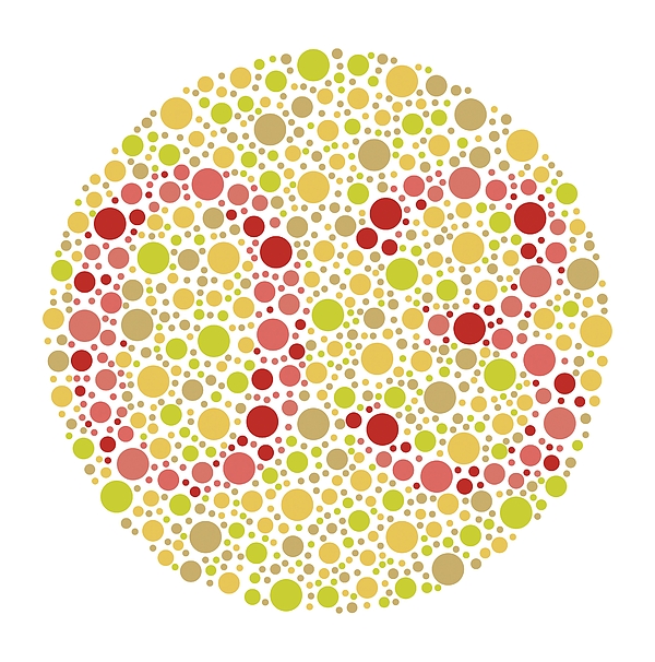 Colour Blindness Test Chart Greeting Card by Chongqing Tumi Technology ...