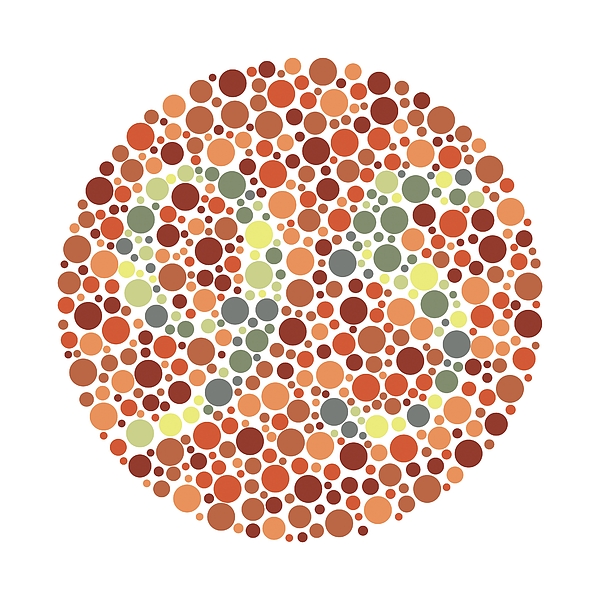 Colour Blindness Test Chart Greeting Card by Chongqing Tumi Technology ...