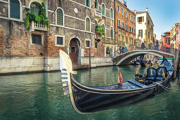 A closeup of a gondola in Venice, Italy. Tote Bag by Petru Dorel