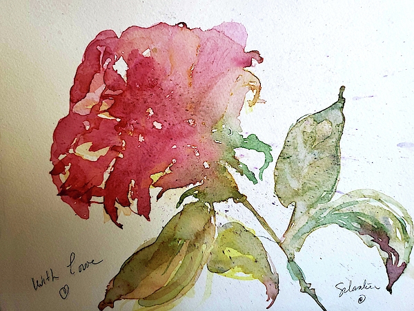 A Single Rose in Prisma Colored Pencils Spiral Notebook by Sulastri  Linville - Fine Art America