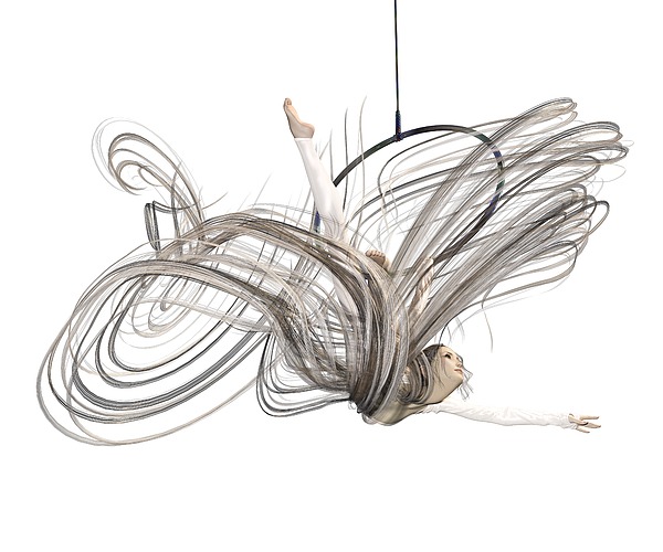 Aerial Hoop Dancing I Am Flight Digital Art
