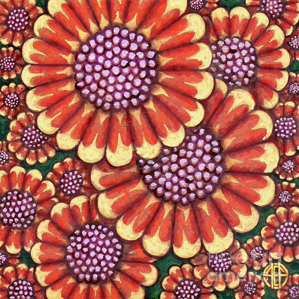African Orange Daisy Tapestry T-Shirt by Amy E Fraser - Pixels