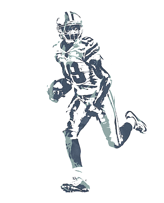 Amari Cooper Dallas Cowboys Pixel Art 1 T-Shirt by Joe Hamilton