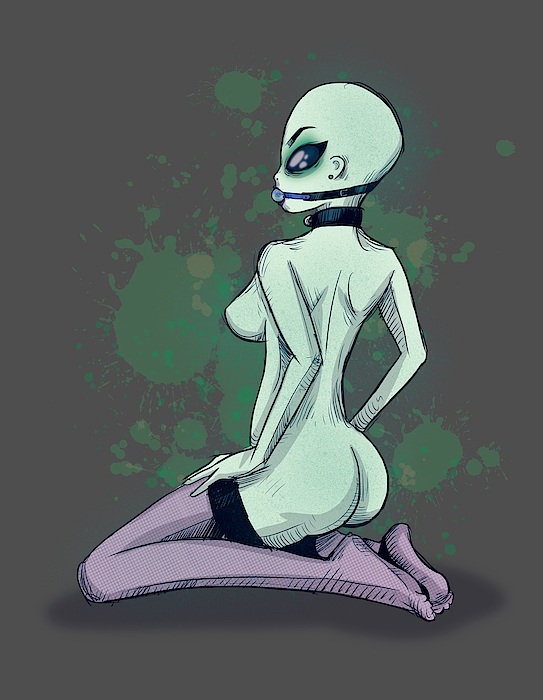 Area 51 Babe Drawing